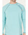 Image #3 - Cody James Men's FR Solid Long Sleeve Raglan Work T-Shirt, Teal, hi-res