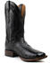 Image #1 - El Dorado Men's American Alligator Exotic Western Boots - Broad Square Toe, Chocolate, hi-res