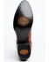 Image #7 - El Dorado Men's Exotic Full-Quill Ostrich Skin Western Boots - Round Toe, Cognac, hi-res