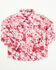 Image #1 - Cowgirl Hardware Toddler Girls' Cowhide Long Sleeve Snap Western Shirt, Pink, hi-res