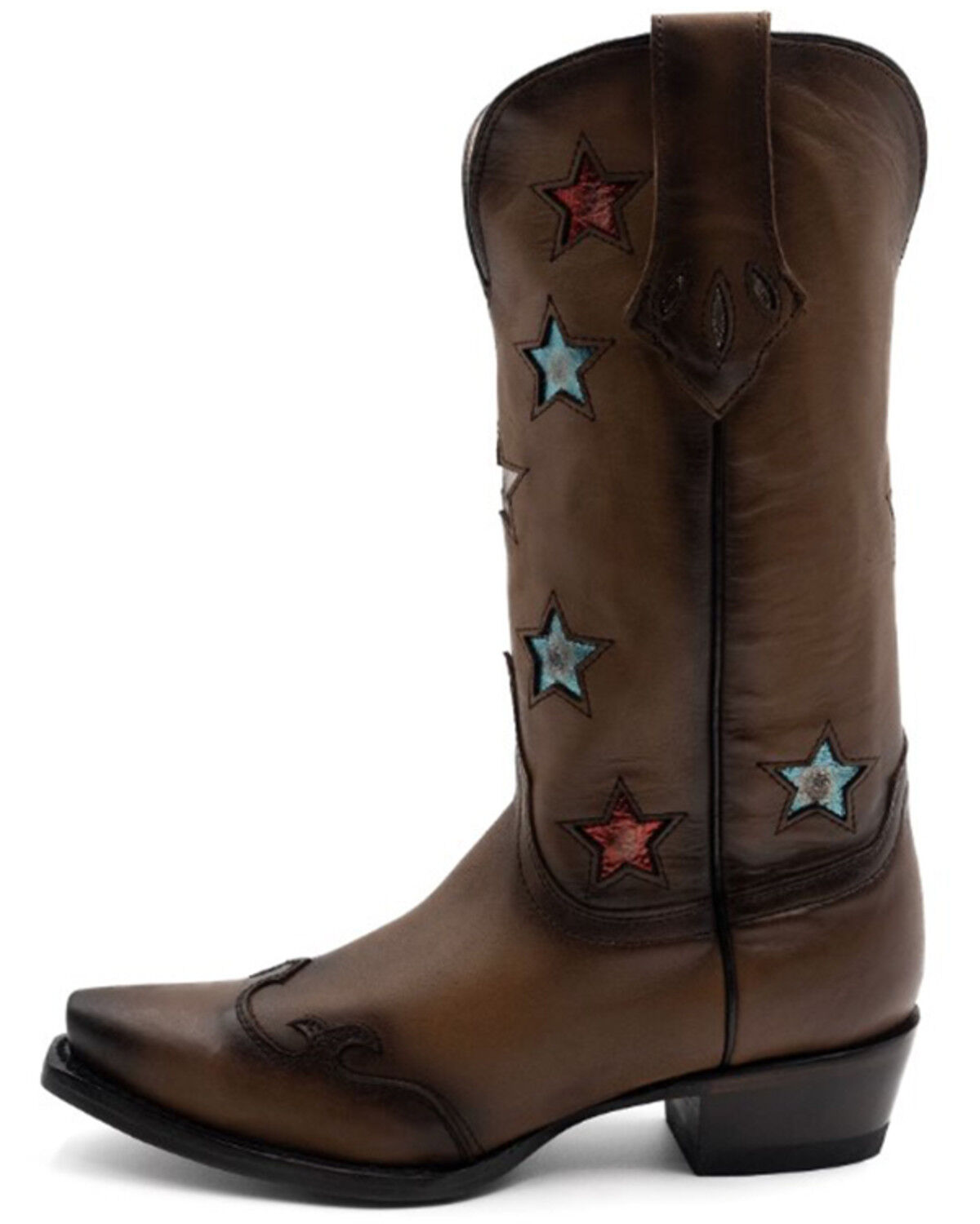 Image #3 - Ferrini Women's Estrella Western Boots - Snip Toe, Brown, hi-res