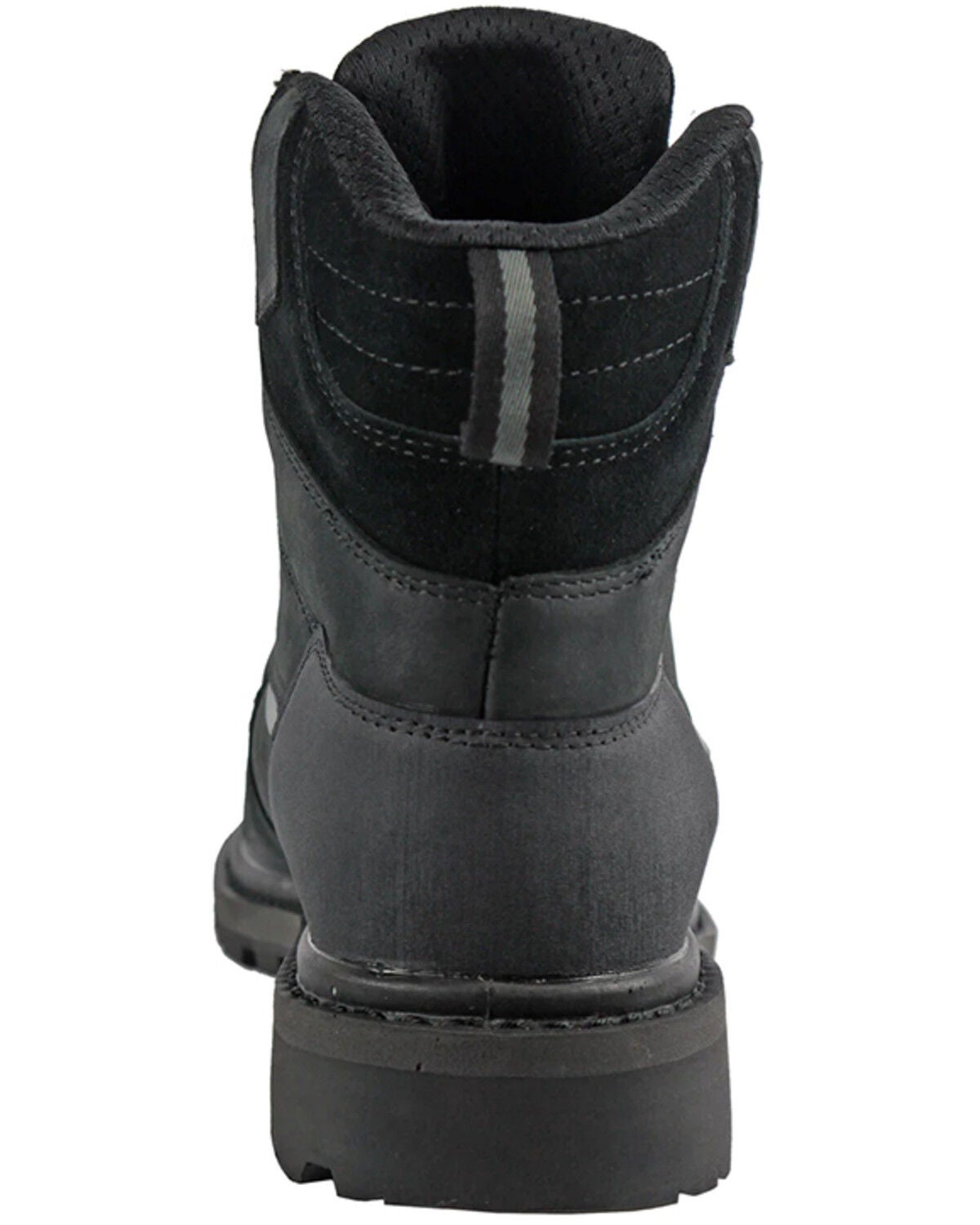 Image #5 - Hoss Men's Carson 6" Lace-Up Work Boots - Composite Toe, Black, hi-res