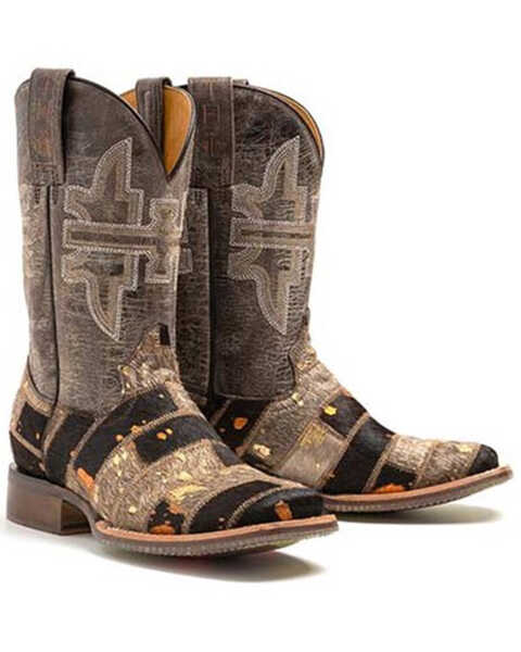 Tin Haul Women's Furrlicious Western Boots - Broad Square Toe, Brown, hi-res
