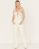Image #1 - Rolla's Women's Low Rise Wale Chord Straight Leg Original Jeans, Cream, hi-res