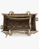 Image #3 - Wrangler Women's Cow Print Crossbody Tote, Khaki, hi-res