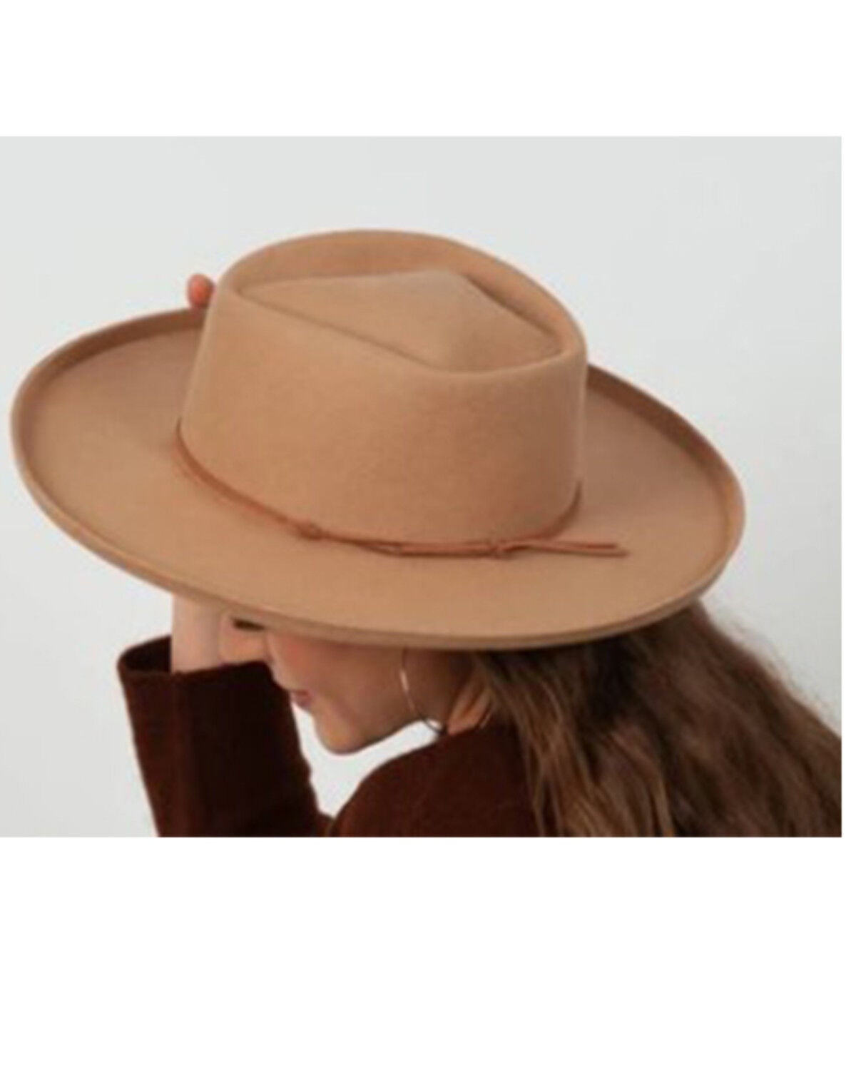 Lucca Women's Tan Sadie Shaped Crown 