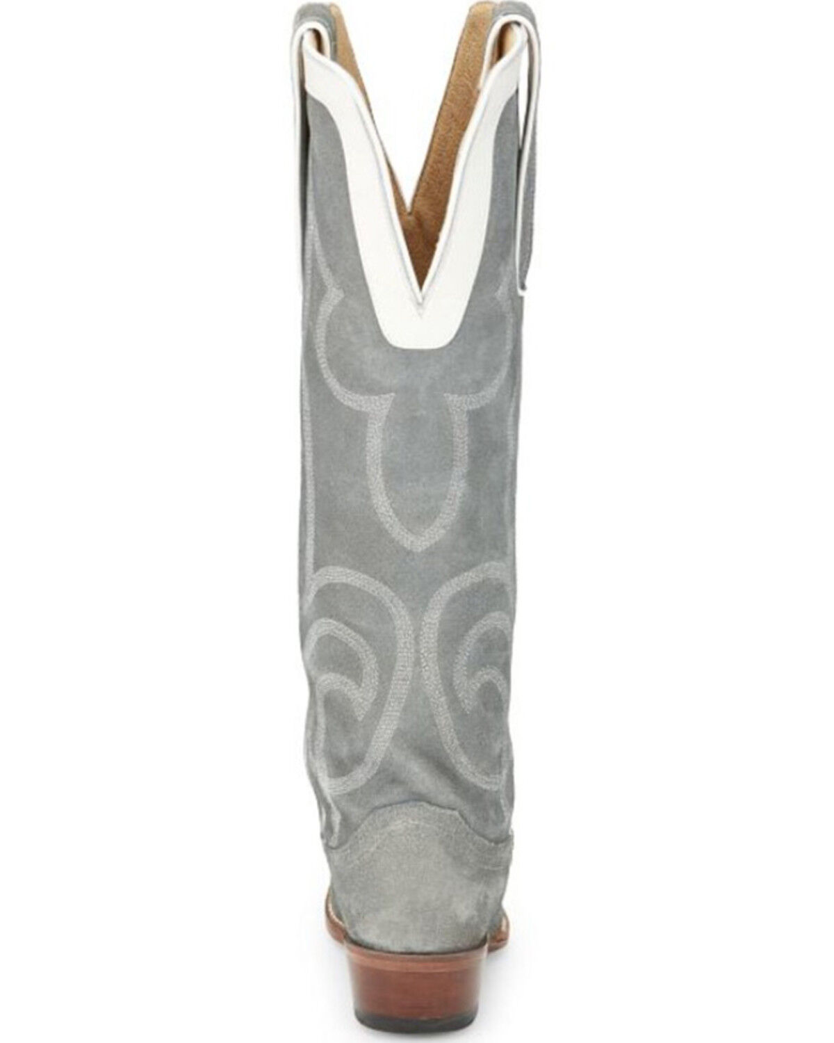 Image #5 - Justin Women's Verlie Vintage Suede Tall Western Boots - Snip Toe, Grey, hi-res