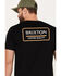 Brixton Men's Palmer Proper Logo Short Sleeve Graphic T-Shirt, Black, hi-res