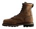 Justin Men's Pulley Waterproof MetGuard 8" Lace-Up Work Boots - Composite Toe, Brown, hi-res