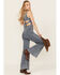 Image #2 - Flying Tomato Women's It's Another Day Light Denim Jumpsuit, Blue, hi-res