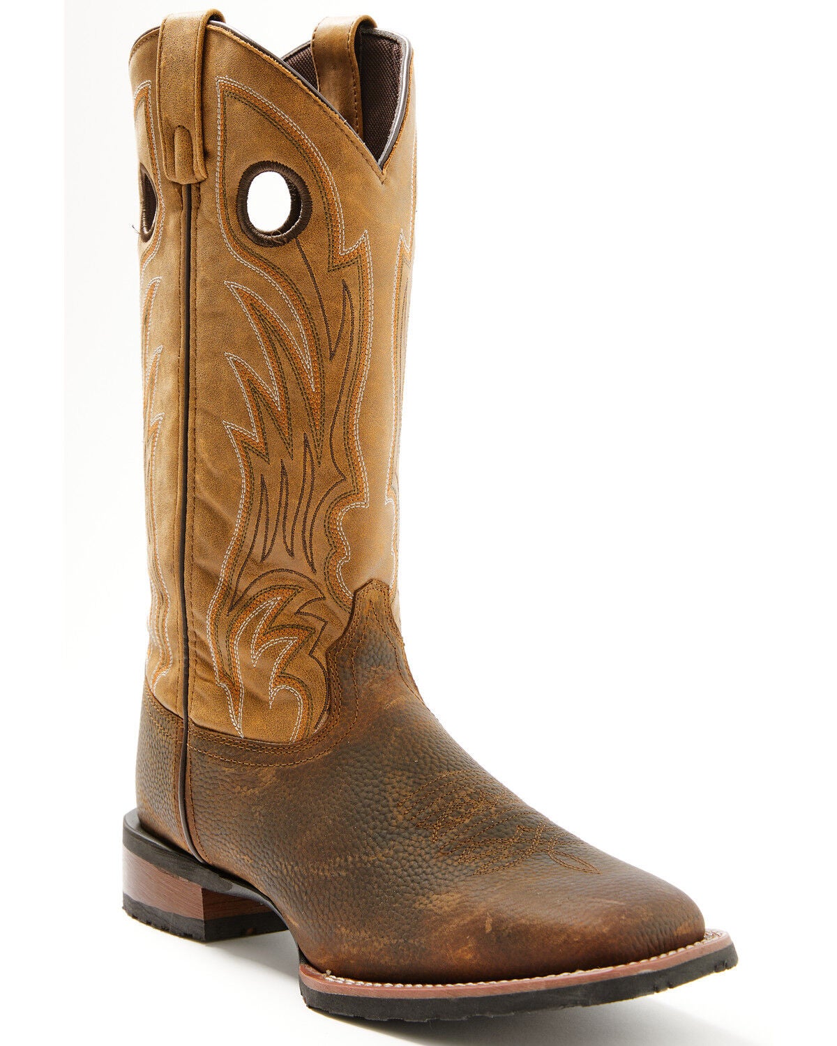 Image #1 - Laredo Men's Cullen Performance Western Boots - Broad Square Toe, Brown, hi-res