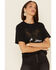 Wondery Women's Black Wild States Of America Graphic Tee , Black, hi-res