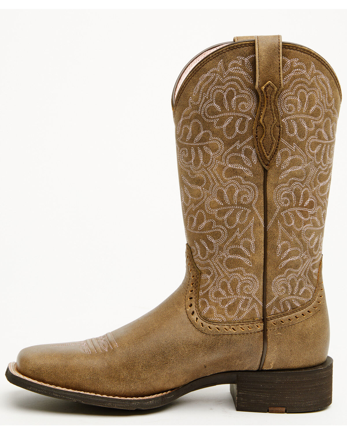 Image #3 - Ariat Women's Round Up Remuda Western Boots - Broad Square Toe, Sand, hi-res