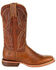 Image #2 - Durango Women's Areno Pro Western Boots - Broad Square Toe, Tan, hi-res