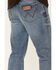 Wrangler Retro Men's Burleson Light Wash Relaxed Bootcut Jeans - Tall , Blue, hi-res