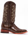 Ferrini Men's Chocolate Alligator Belly Print Western Boots - Broad Square Toe, , hi-res