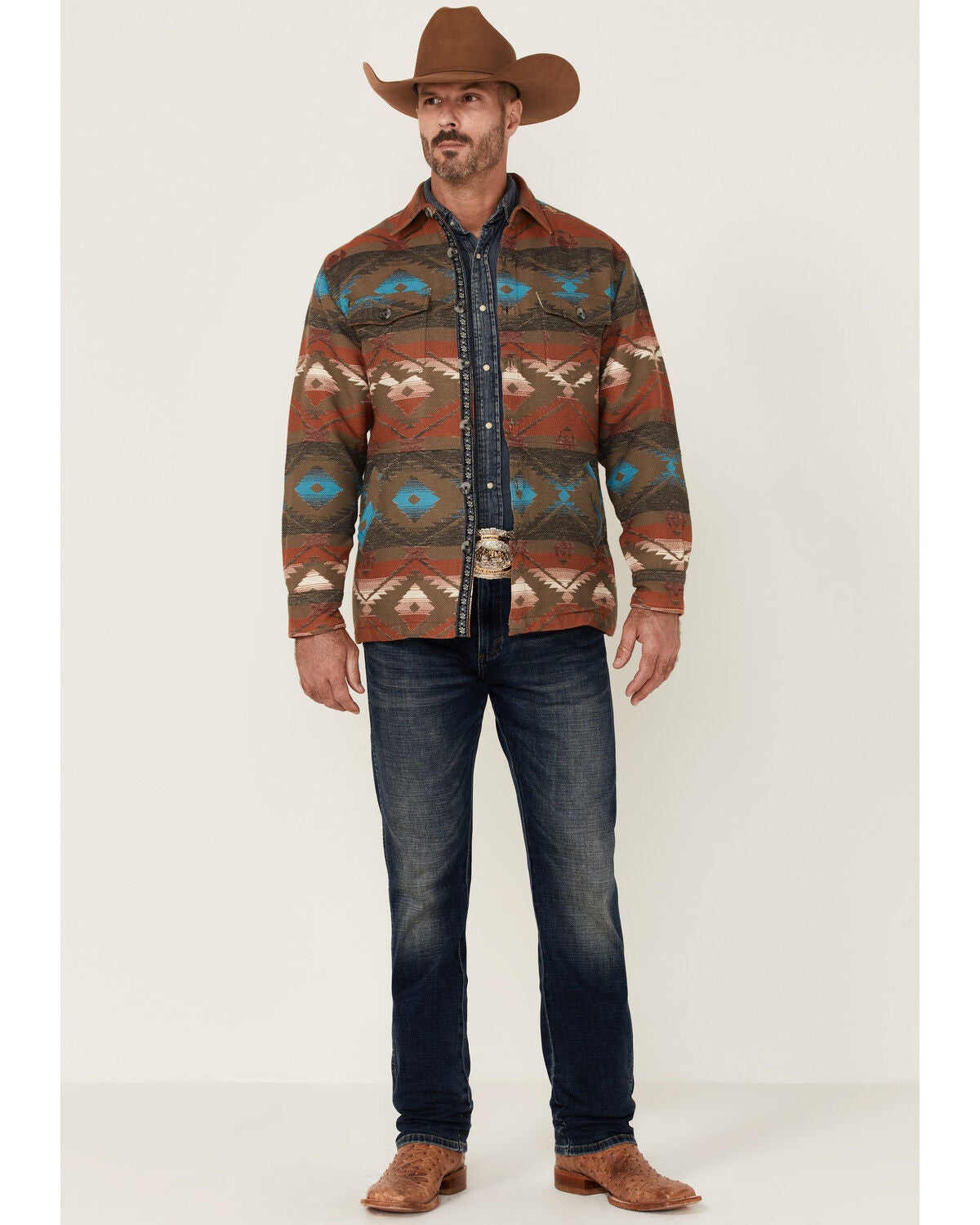 southwest print coat