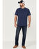 Image #2 - Brothers and Sons Men's Basic Short Sleeve Pocket T-Shirt , Navy, hi-res