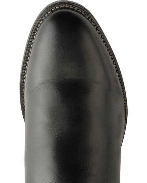 Justin Black Classic Roper Boots - Round Toe, Black, hi-res