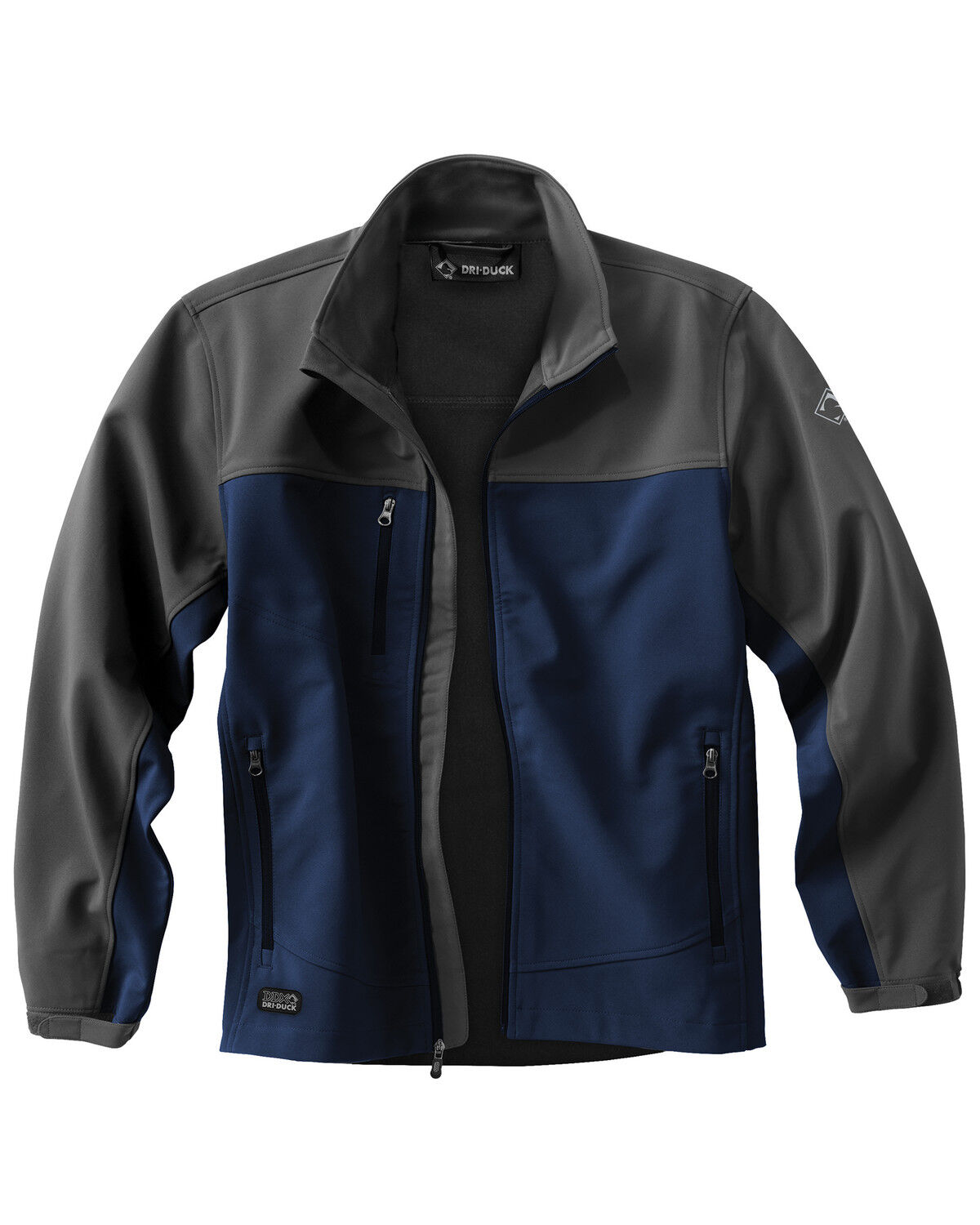 Image #1 - Dri Duck Men's Motion Softshell Work Jacket, Dark Blue, hi-res