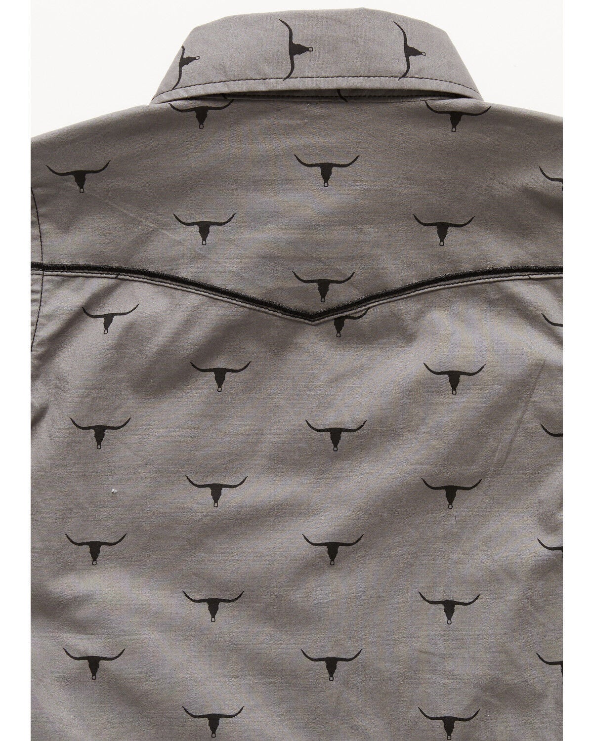 Image #4 - Cowboy Hardware Toddler Boys' Skill Scatter Long Sleeve Snap Stretch Western Shirt, Charcoal, hi-res