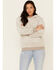 Hem & Thread Women's Grey Sherpa Hooded Sweatshirt , Grey, hi-res