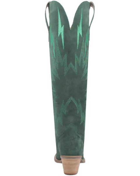 Image #5 - Dingo Women's Thunder Road Western Performance Boots - Pointed Toe, Green, hi-res
