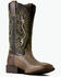 Image #1 - Ariat Men's Sport Colter Elephant Print Performance Boots - Broad Square Toe, Green, hi-res