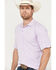 Image #2 - Ariat Men's AC Short Sleeve Polo Shirt, Lavender, hi-res