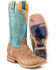 Tin Haul Men's Matrix Western Boots - Wide Square Toe, Tan, hi-res