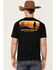 Image #4 - Paramount Network's Yellowstone Men's Dutton Ranch Gradient Rider Silhouette Graphic Short Sleeve T-Shirt, Black, hi-res