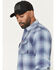 Image #2 - Ariat Men's FR Ryan Plaid Print Long Sleeve Snap Western Work Shirt, Brown, hi-res