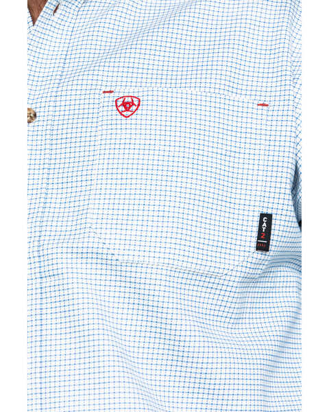 Ariat Men's FR Solid Durastretch Long Sleeve Work Shirt  , White, hi-res