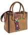 Image #3 - STS Ranchwear By Carroll Women's Baroness Basic Bliss Satchel Crossbody Bag, Brown, hi-res