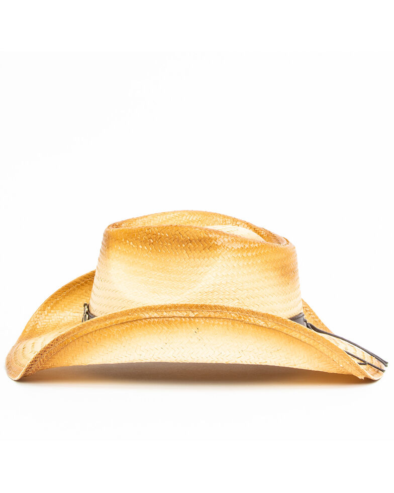 Cody James Men's Elijah Western Straw Hat , Tan, hi-res