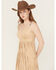 Image #2 - Idyllwind Women's Ramsey Concho Trim Faux Suede Mini Dress, Khaki, hi-res