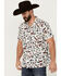 Image #2 - Cinch Men's Rodeo Conversational Print Short Sleeve Button-Down Performance Stretch Western Shirt, White, hi-res