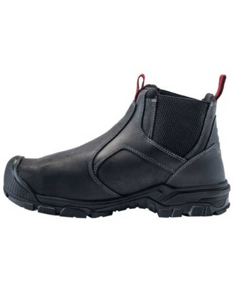 Avenger Men's Ripsaw Romeo Waterproof Pull On Chelsea Work Boots - Alloy Toe, Black, hi-res