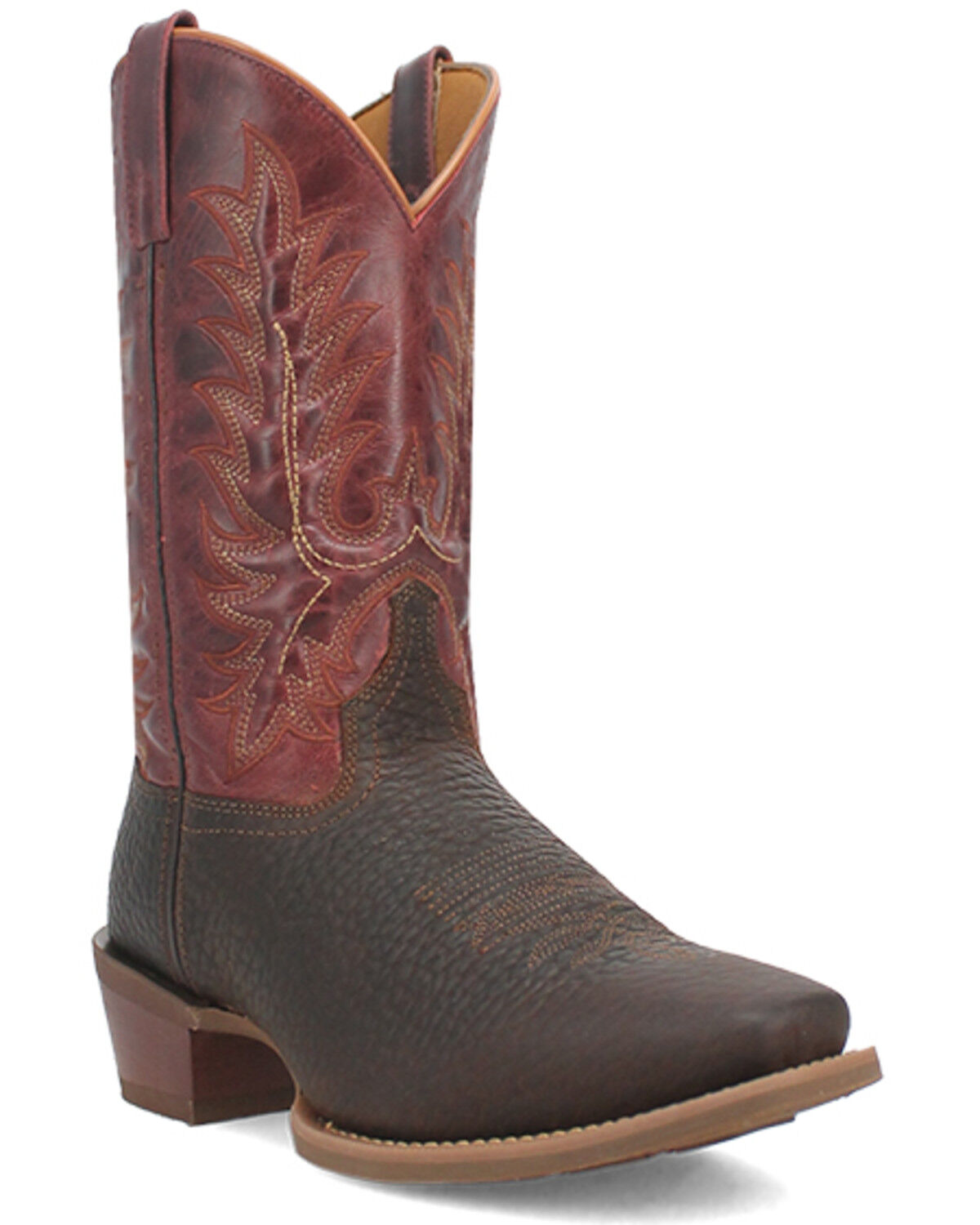 Image #1 - Laredo Men's Kent Performance Western Boots - Square Toe, Brown, hi-res