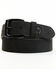 Image #1 - Hawx Men's Logo Tip Casual Leather Belt, Black, hi-res