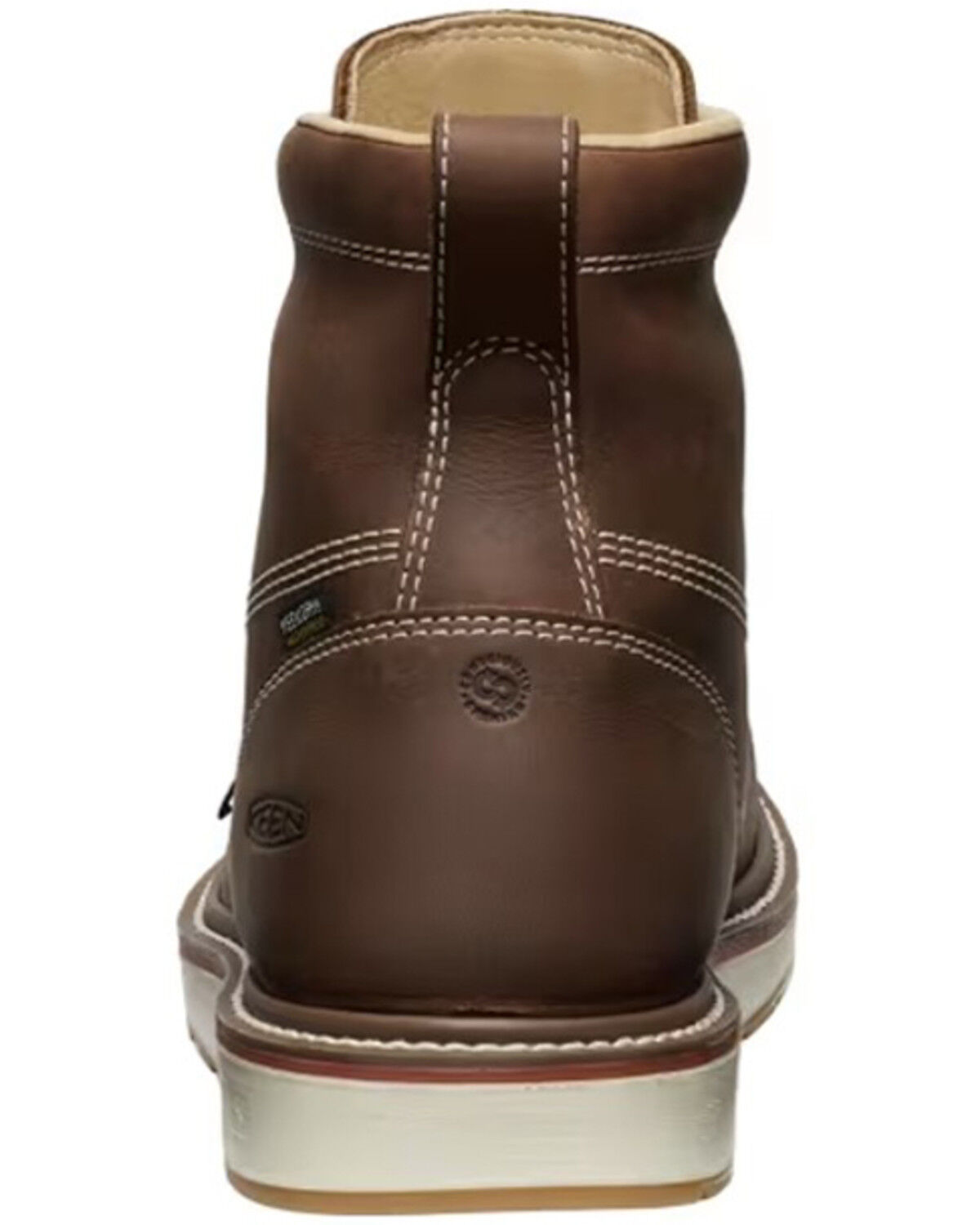 Image #4 - Keen Men's 6" Liberty Waterproof Moc Work Boots - Composite Toe, Brown, hi-res