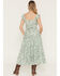 Image #4 - Ash & Violet Women's Floral Print Flutter Sleeve Midi Dress, Sage, hi-res