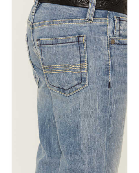 Image #4 - Cody James Little Boys' Cloverleaf Light Wash Slim Stretch Bootcut Jeans, Light Wash, hi-res