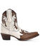Image #2 - Circle G Women's Outlay Western Booties - Snip Toe, White, hi-res