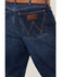 Image #4 - Wrangler Retro Men's Troxler Dark Wash Relaxed Bootcut Stretch Denim Jeans, Dark Medium Wash, hi-res