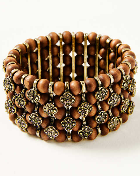 Image #2 - Shyanne Women's Desert Boheme Bead Bracelet, Gold, hi-res