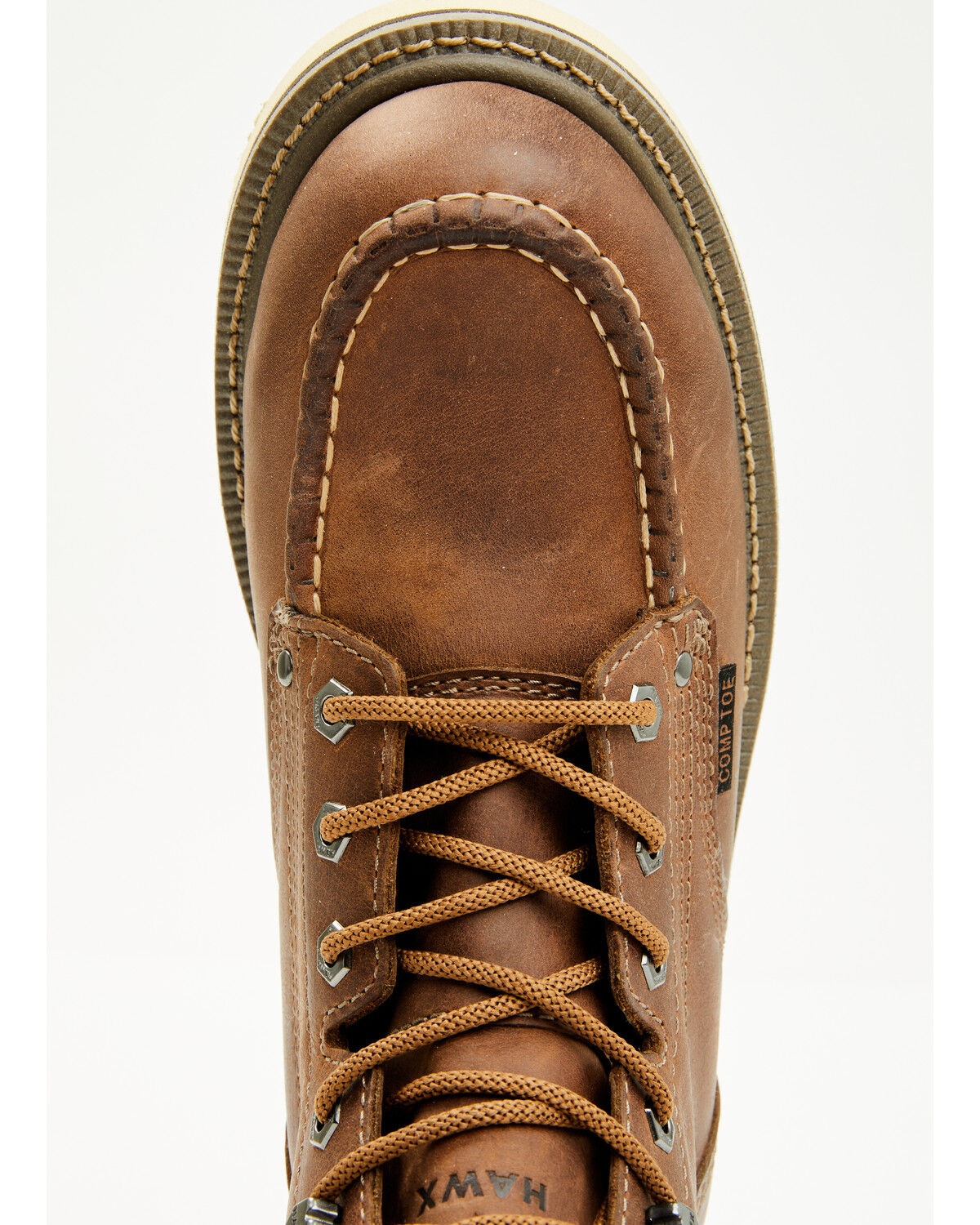 Image #6 - Hawx Men's 6" Lace-Up Work Boots - Composite Toe, Brown, hi-res