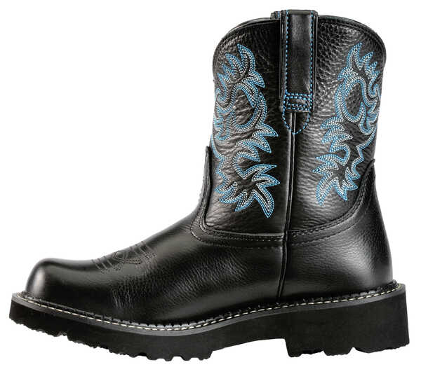 Image #3 - Ariat Women's Fatbaby Western Boots - Round Toe, Black, hi-res
