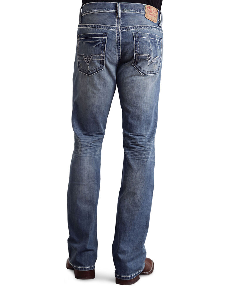 Stetson Rock Fit Frayed X Stitched Jeans - Country Outfitter