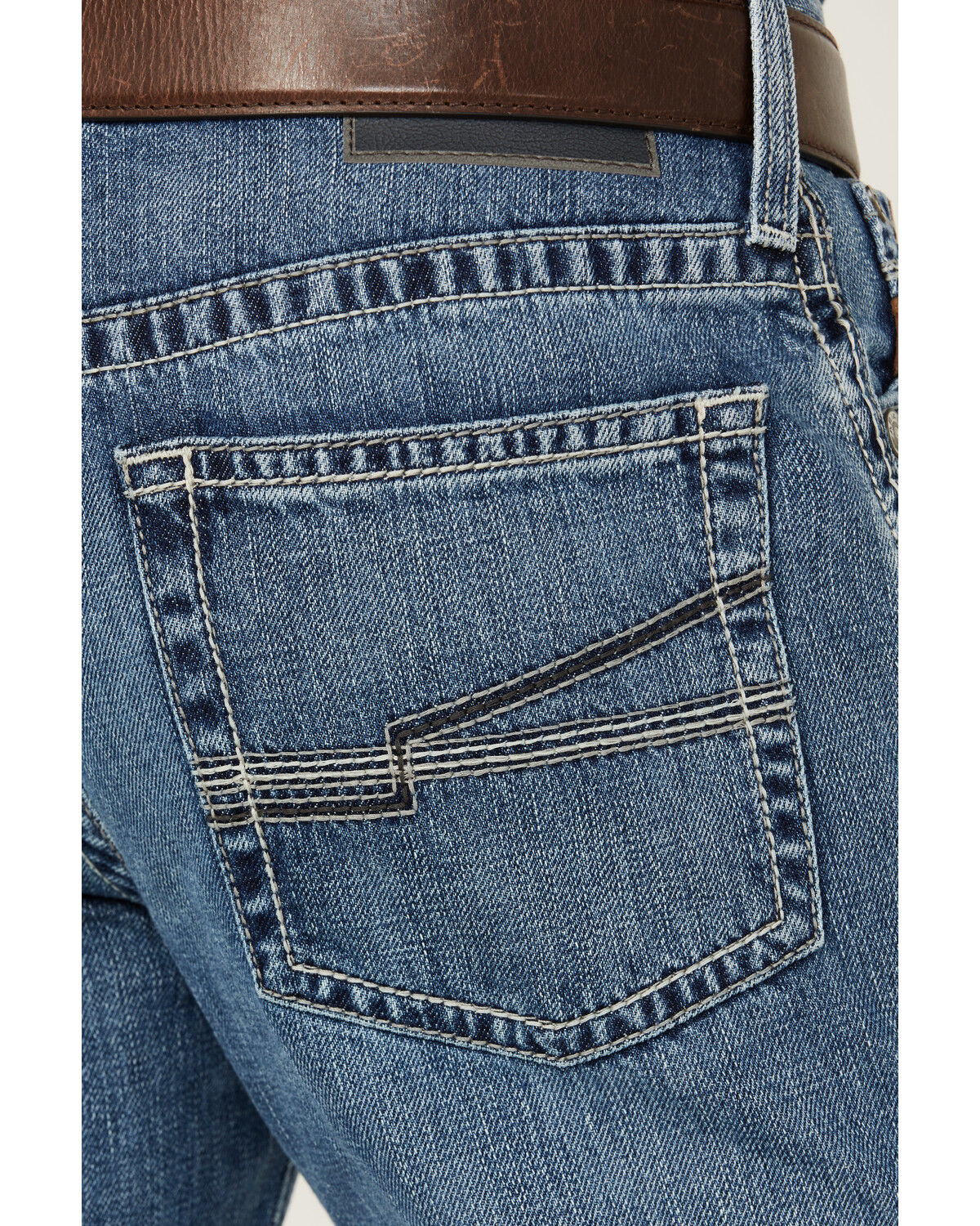 Image #4 - Ariat Men's M4 Medium Wash Kentwood Decker Relaxed Bootcut Denim Jeans, Medium Wash, hi-res